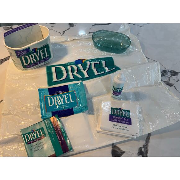 Vintage DRYEL Starter Kit Opened & NIB Refill Cloths At Home Dry Cleaning - Picture 6 of 8